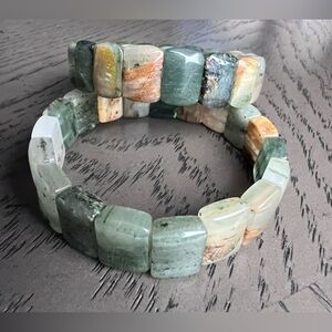 Green phantom rutile soft bangle